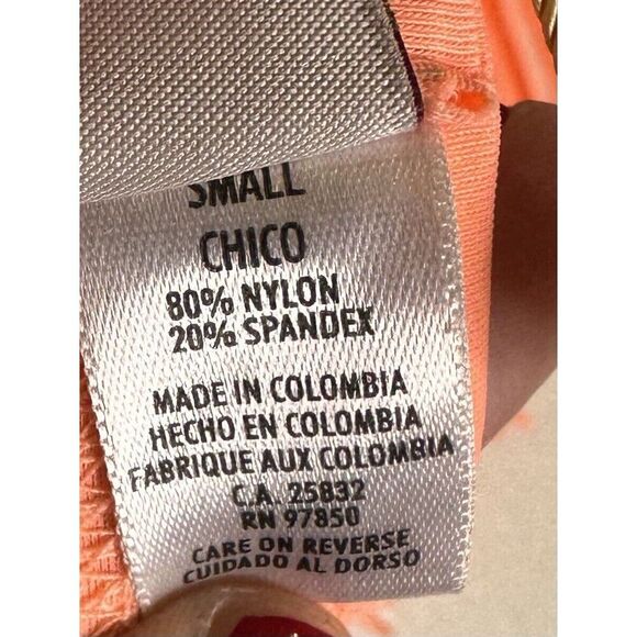 Luli Fama COSITA BUENA Fringe Plunge Push Up Underwire In Miami Peach Small Top - Picture 6 of 6